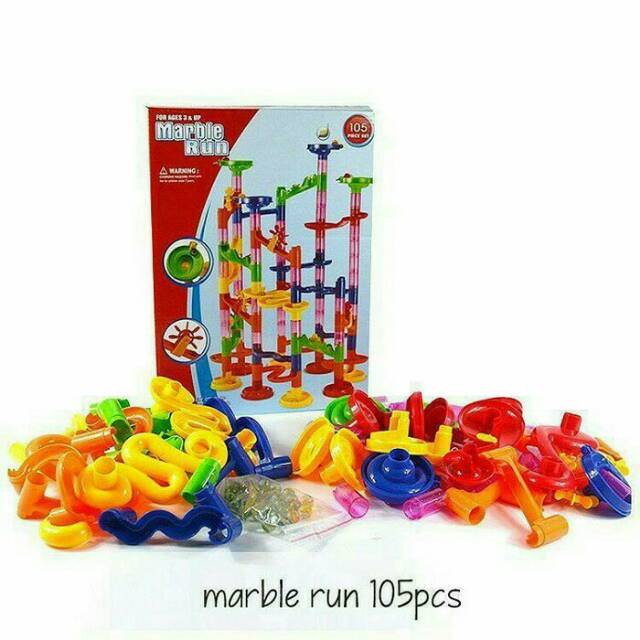 Mainan Edukasi Marble Run isi 105 pcs atau Kado Mainan Anak Marble Run