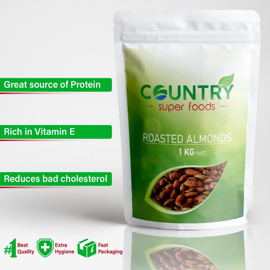 

[ 1 Kg ] Roasted Californian Sweet Almond | Almond California Panggang