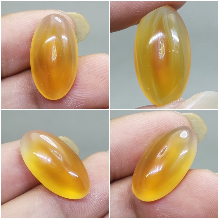 Batu Akik Combong Emas Berkhasiat Kode R114