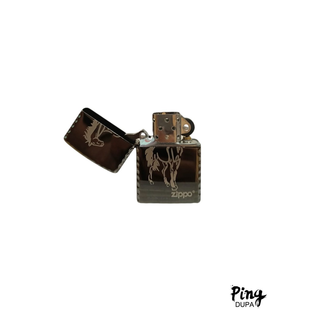 Korek Zippo Kuda Black Metallic