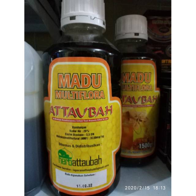 Madu Multiflora Attaubah 1.500gr - Madu At-taubah - Madu Asli - Madu Murni - Madu Xtamina - Raw