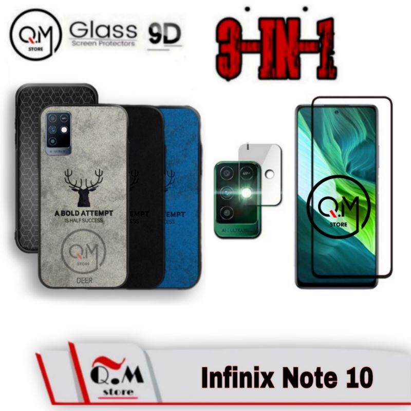 Case Infinix Note 10 / Infinix Note 10 Pro / Infinix Note 10 Pro NFC Softcase DEER TPU Pelindung Back Cover