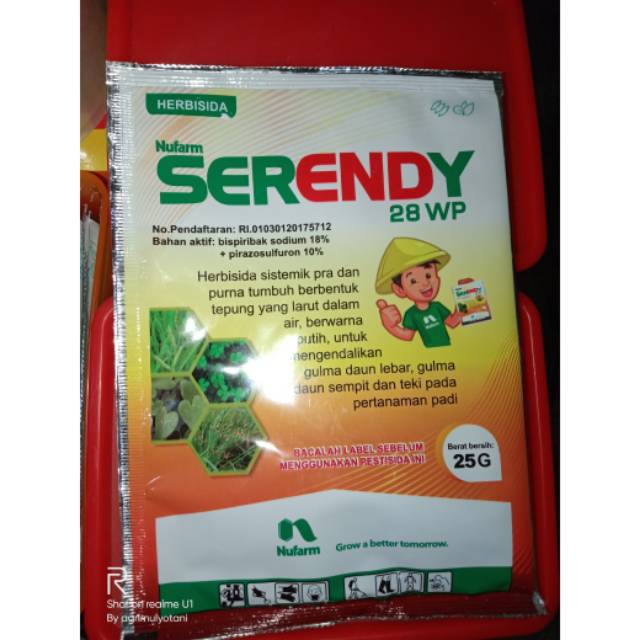 Herbisida selektif untuk padi serendy