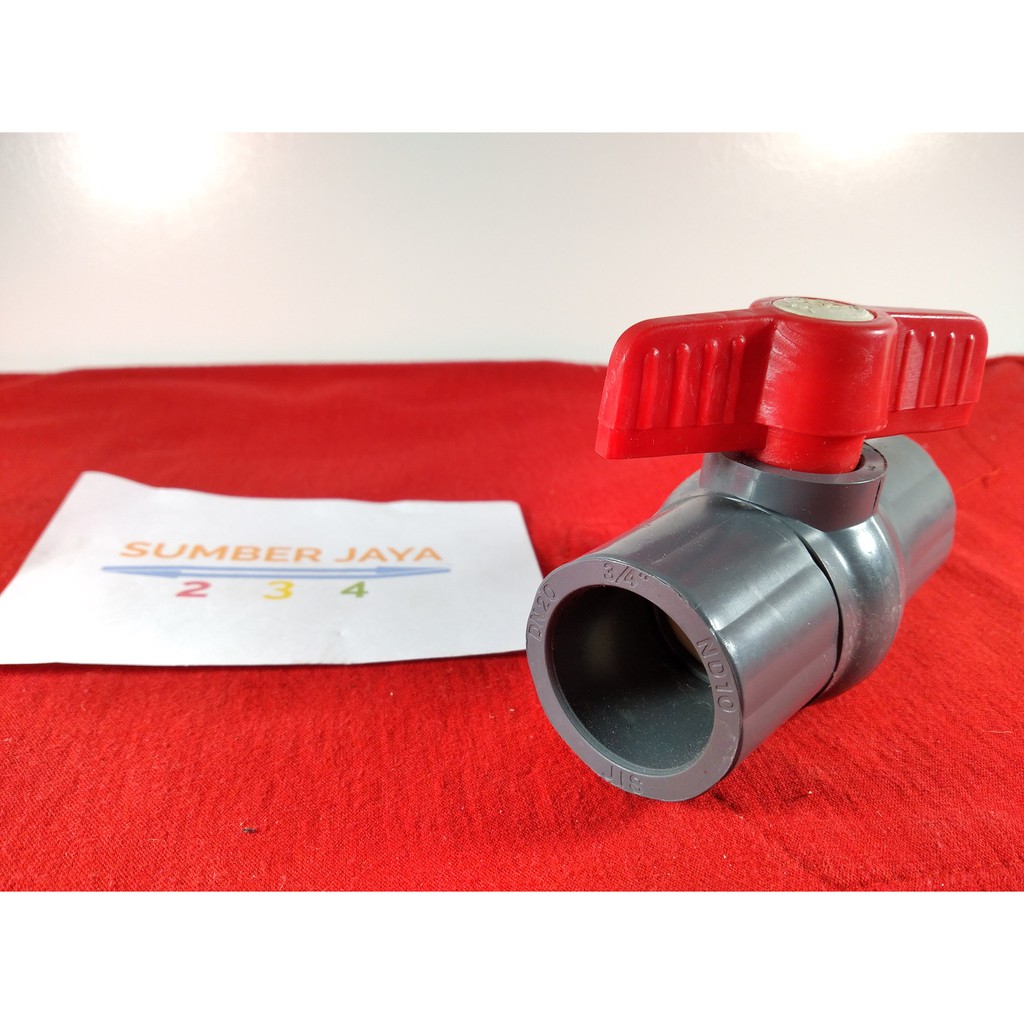 STOP KRAN PIPA 3/4  /  BALL VALVE 3 PER 4  INCH PVC TERMURAH