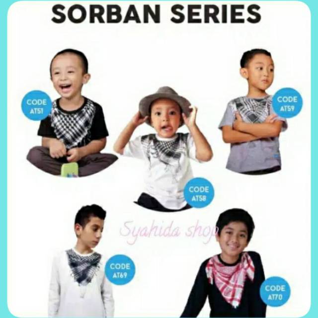  Kaos  Sorban Anak  Kaos  Muslim  Ammar Kids Kaos  Islami Kaos  