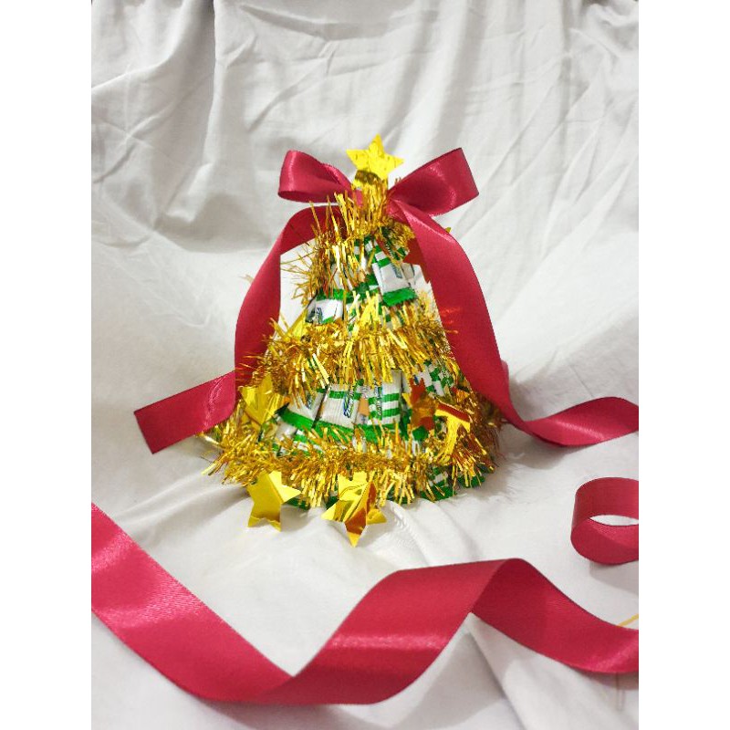 

Christmas Tree Candy Tower Hampers / Hadiah Souvernir Kado Pohon Natal Permen