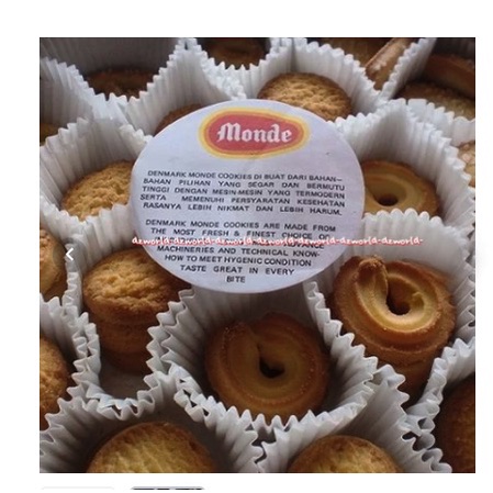 Danish Monde Butter Cookies 908gr Biskuit Kaleng Kue Kering Danis Monde Buter Cukies Cokies Siap Makan Danish Monde Ukuran Besar