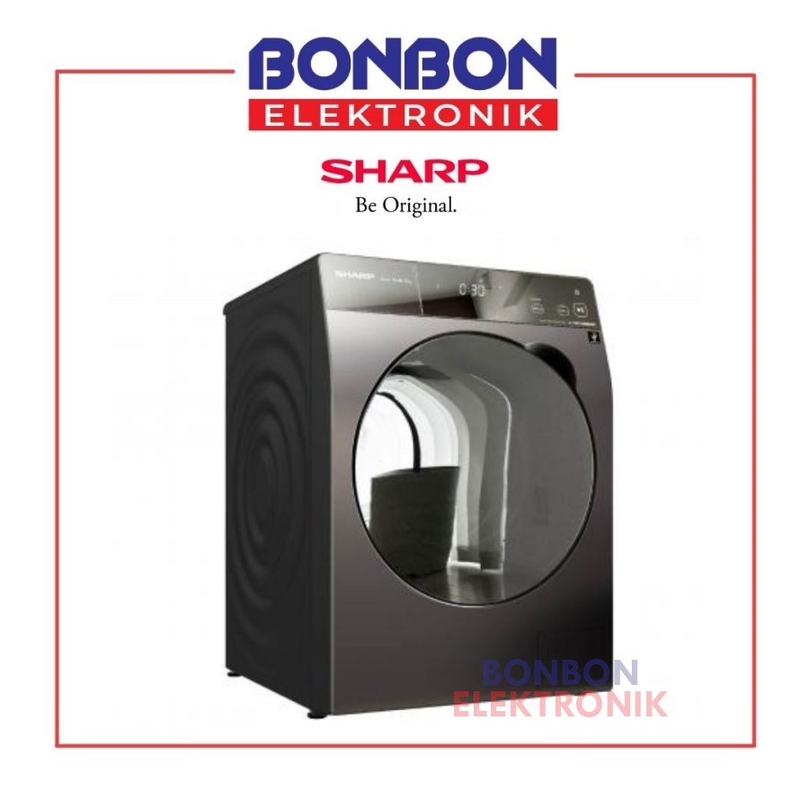 Sharp Mesin Cuci Front Loading K-Pro 10.5KG ES-FL1410DPX 10.5 KG