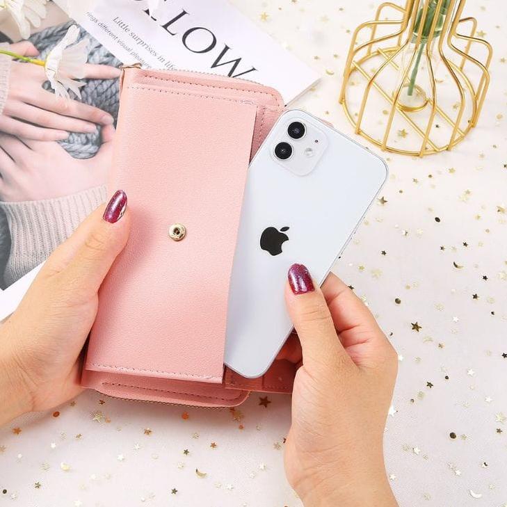 (27AN.ID) Dompet HP Wanita D1888 Tas Dompet Wanita Panjang Murah Real Pict