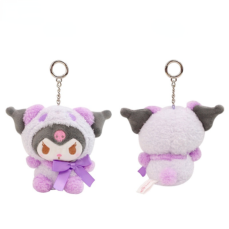 Sanrio Gantungan Kunci Bentuk Boneka Plush Anime Hello Kitty Ukuran 12cm