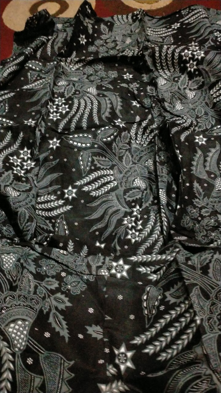 Batik Couple Jumbo Busui Gamis Manggar Abu7