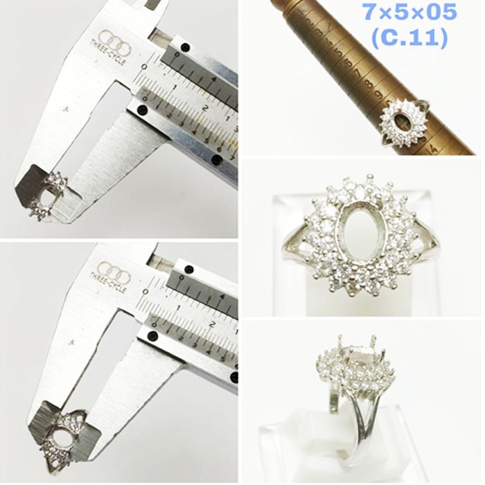 Ring Cewek Zircon - Emban Ikat Cangkang Perak Emban Perak 925 Emban Akik Cangkang Batu Cincin Cewek