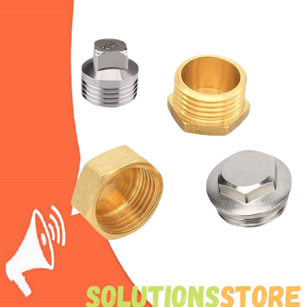 Jual Plug / Dop stainless drat luar 1/2