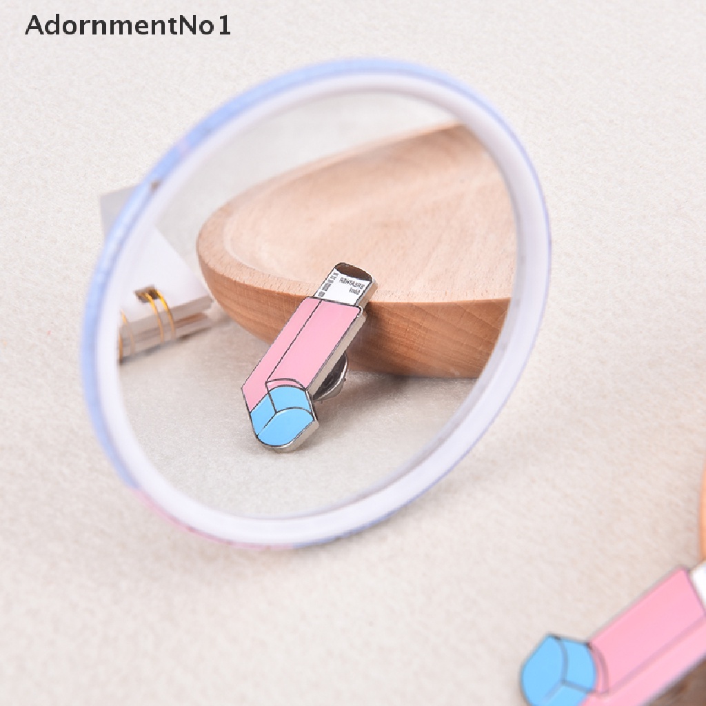 (AdornmentNo1) Bros Pin Enamel Desain Obat Medis Asthmatik Pasang Kerah