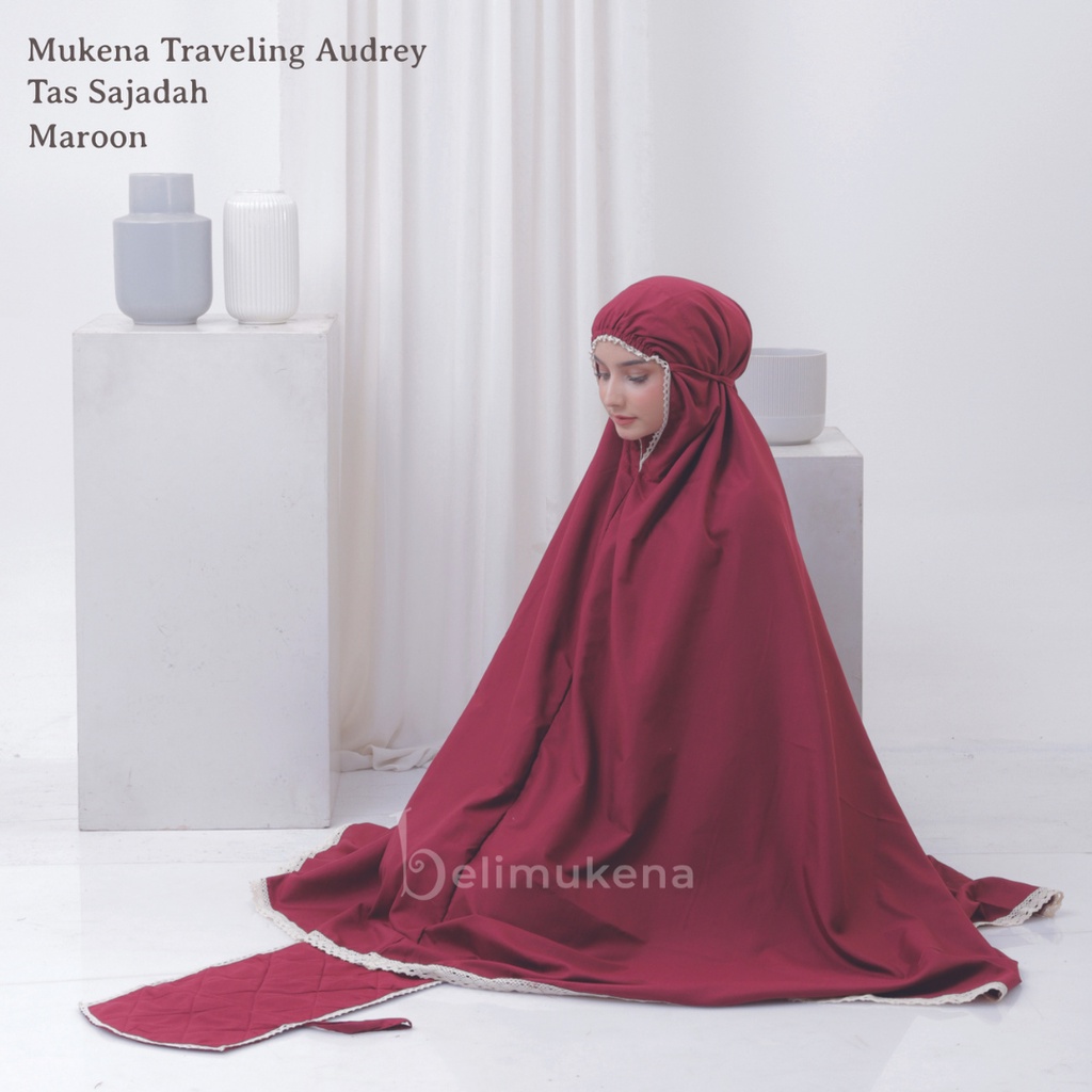 Mukena Dewasa Katun Mikro Tas Sajadah Audrey