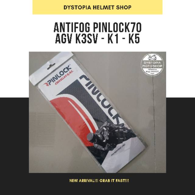 Antifog Pinlock - AGV K3SV - K1 - K5