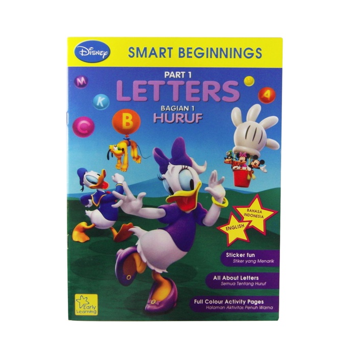 

Buku Disney Smart Beginnings PART 1 LETTERS Huruf Belajar Anak I