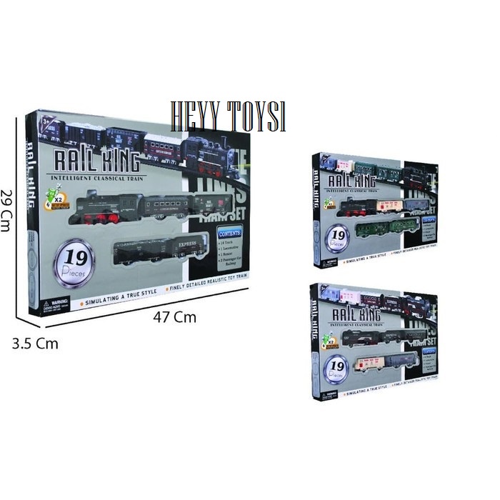 MAINAN KERETA API LOKOMOTIF RAIL KING PR17571 UKURAN JUMBO SET MAINAN ANAK LAKI LAKI
