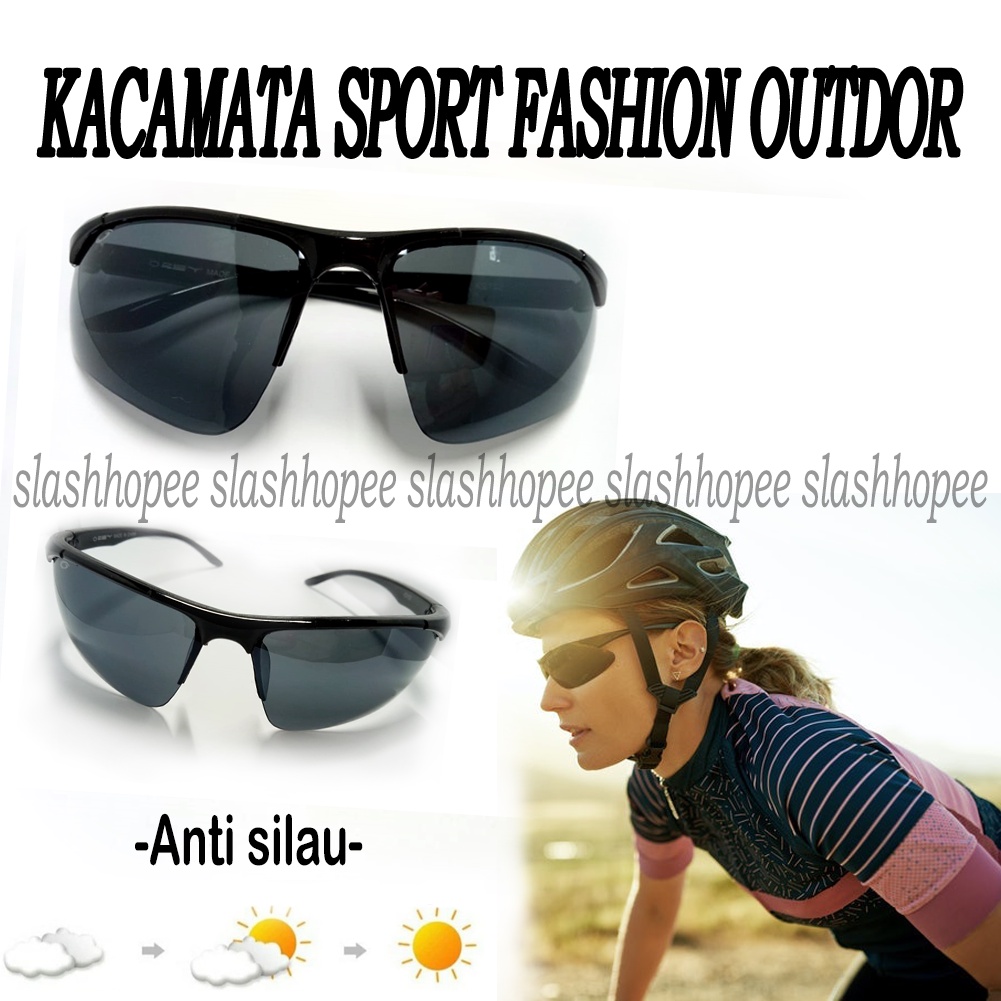 BARU Kacamata Hitam Anti UV Premium Fashion Pria Wanita Kacamata Sepeda Kacamata Berkerndara Kacamat