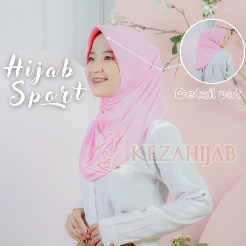 KHIMAR INSTAN JERSEY SPORT /HIJAB VOLI/BOLA/BASKET ADEM ANTI GERAH