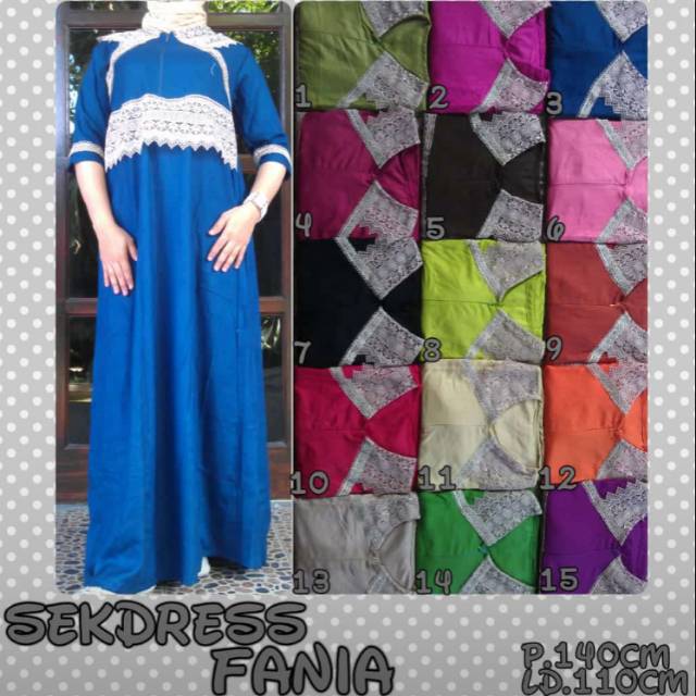 Daster Arab/ Daster Saudi/ Daster Kekinian/ Daster Renda Kelelawar/Long Dress Renda