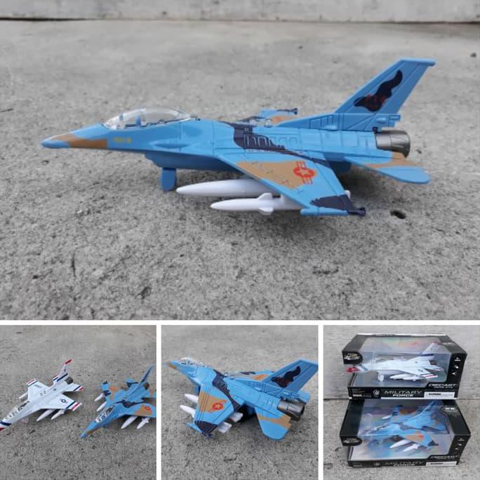 Diecast Pesawat Tempur F-16 - Miniatur Jet F16 -Koleksi Mainan - Termurah 