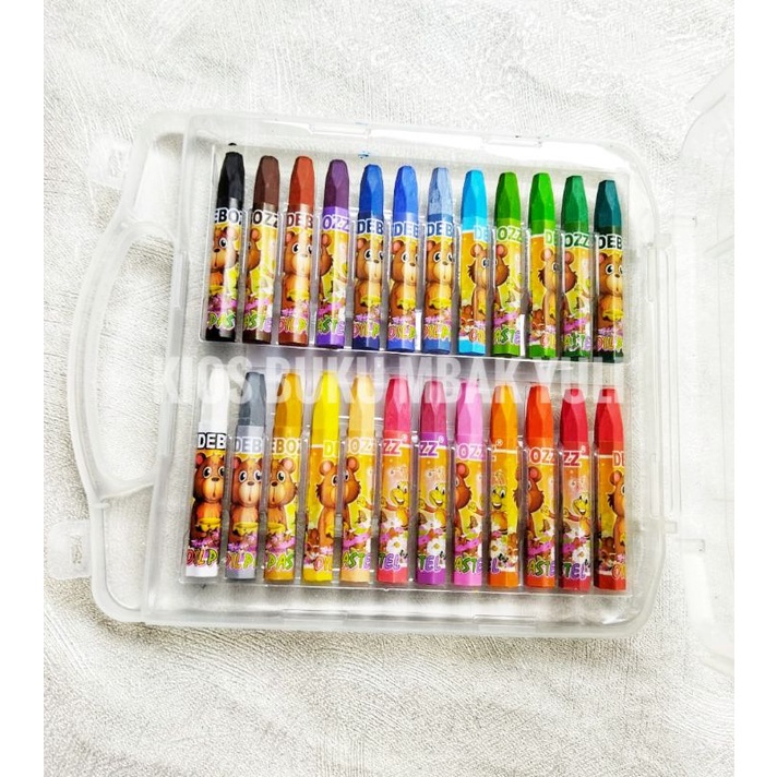 

Crayon Debozz 24 Colors Oil Pastel Krayon Deboss 24 Warna