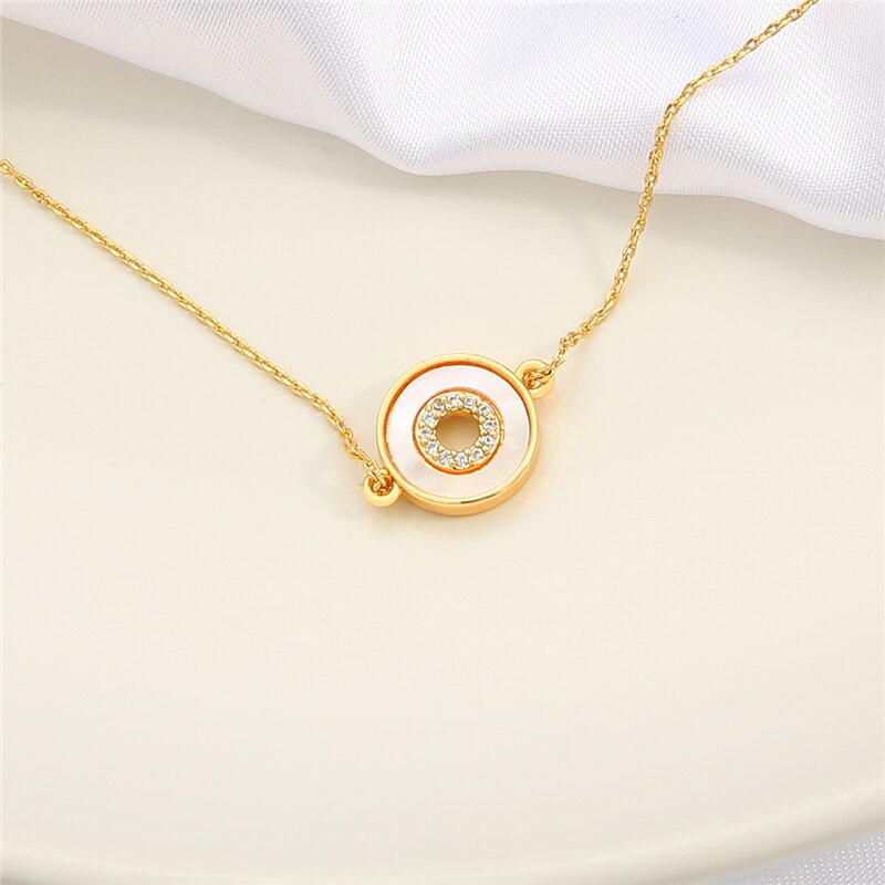 18K Gold Plated  Bohemia Charm Pendants Round Hollow DIY Connectors Dangle Earring Necklace Making Wholesale