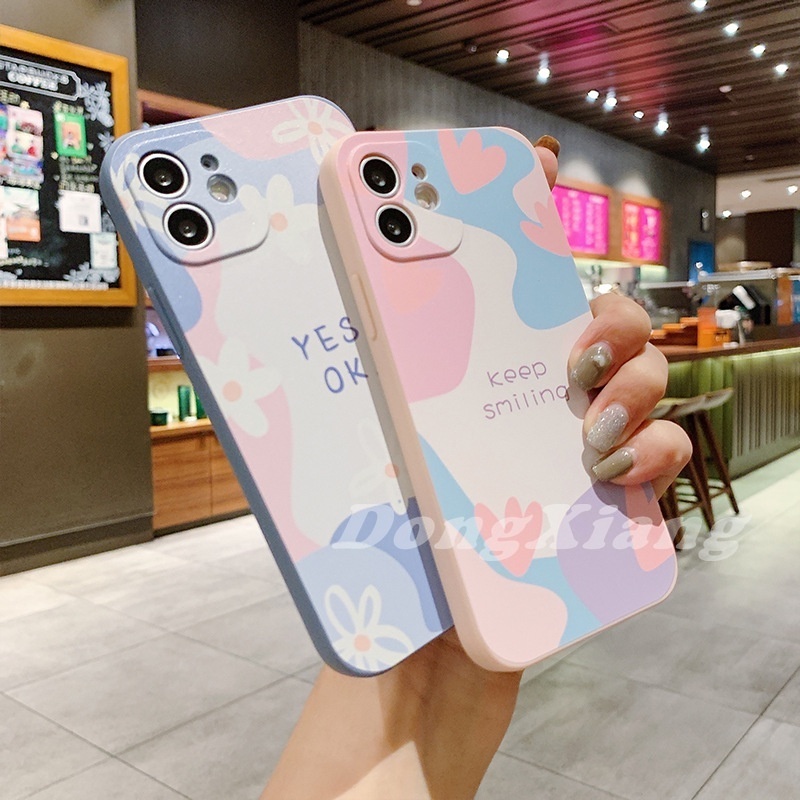 Macaron Camera Lens Phone Case Huawei Y7A 2020 Y6P 2020 Nova 7i 3i 5T Y9 Prime 2019 Y9S Fashion Flower Chrysanthemum Matte Hard Back Cover R&amp;J