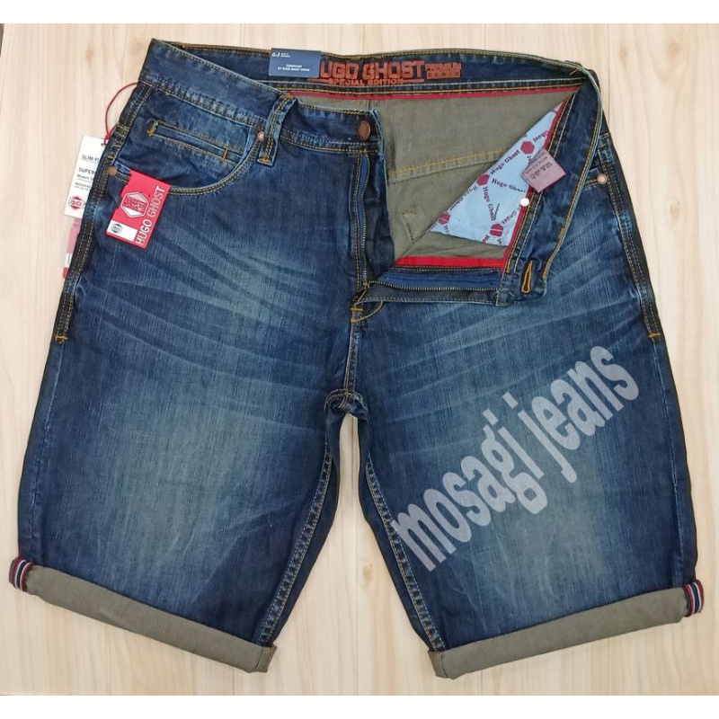 CELANA PENDEK JEANS PRIA HUGOGHOST PREMIUM