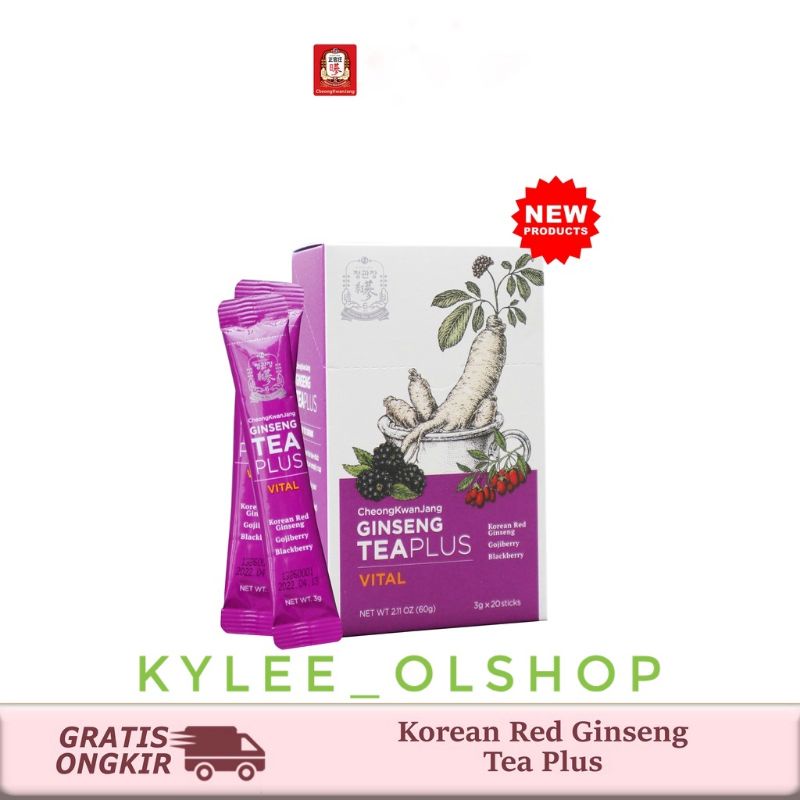 

Cheongkwanjang Korean red ginseng tea plus isi 20 sachet