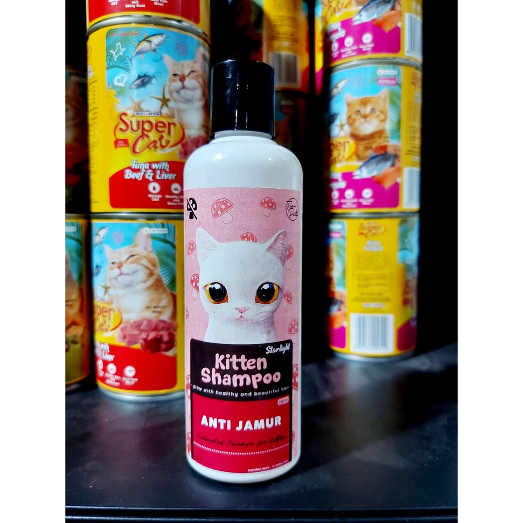 SHAMPOO ANAK KUCING STARLIGHT ANTI JAMUR DAN KUTU 250 ML