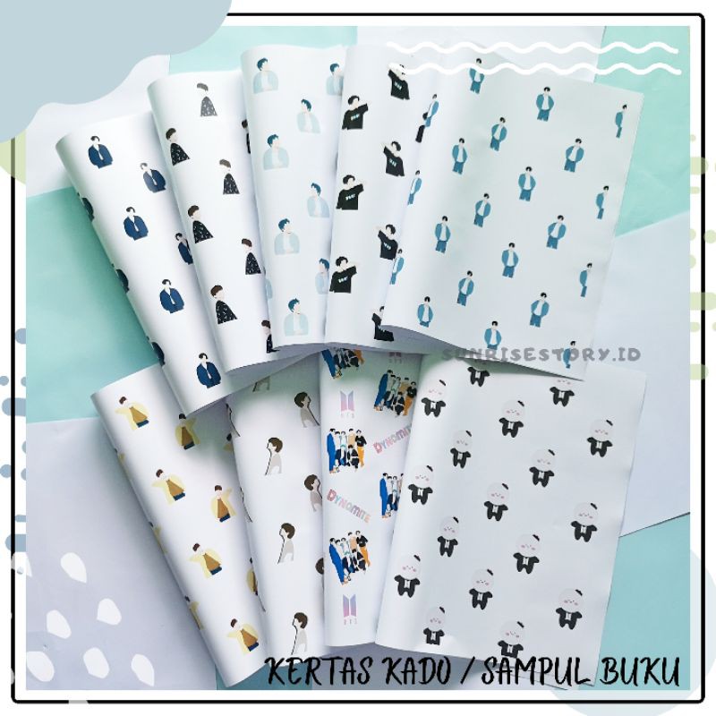 

kertas kado BTS Dynamite wrapping paper sampul buku kpop army bangtan