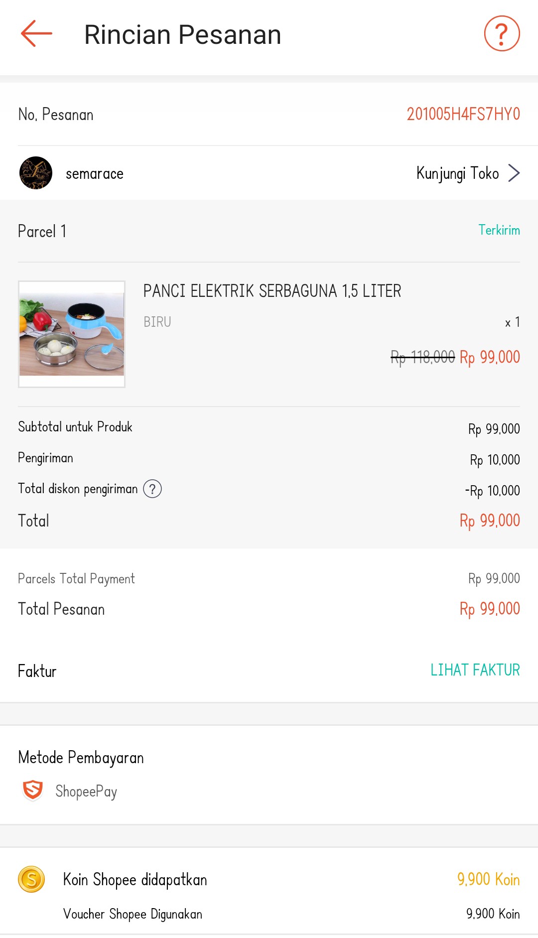 Panci Elektrik Serbaguna 1.5 Liter