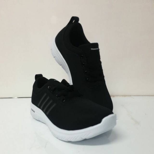 TOMKINS SEPATU PRIA CASUAL / FALCON HITAM-ABU / SEPATU REMAJA PRIA  / SEPATU SENEAKERS PRIA