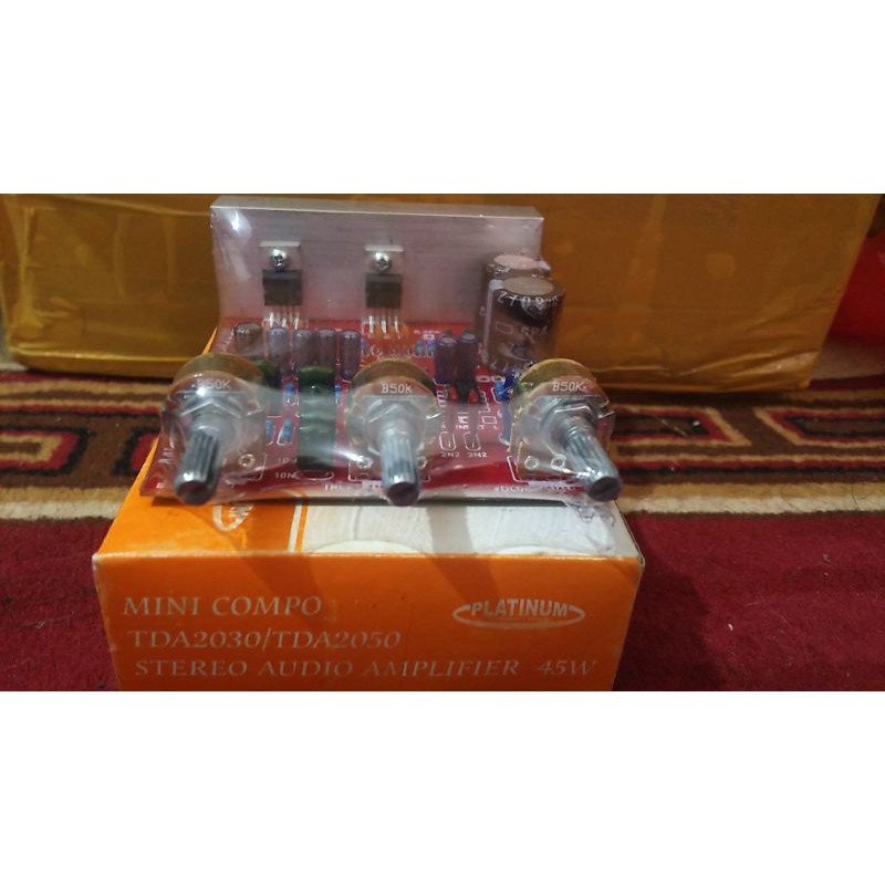 Kit Speaker Aktif Platinum TDA2030 Stereo Audio Amplifier 45 W TDA 2030