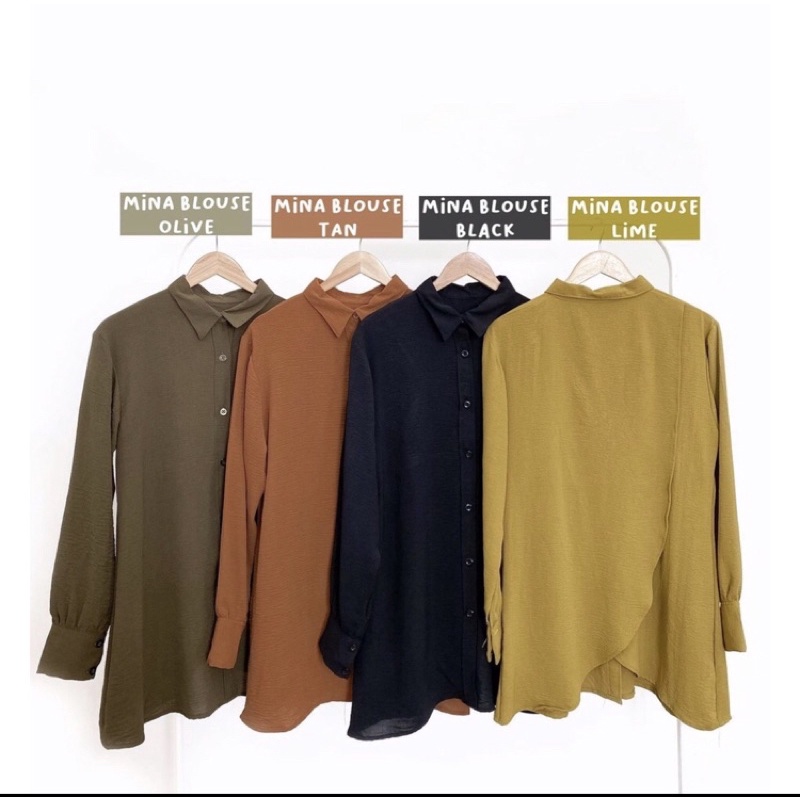 Blouse Tunik Denada Bahan Crinkle