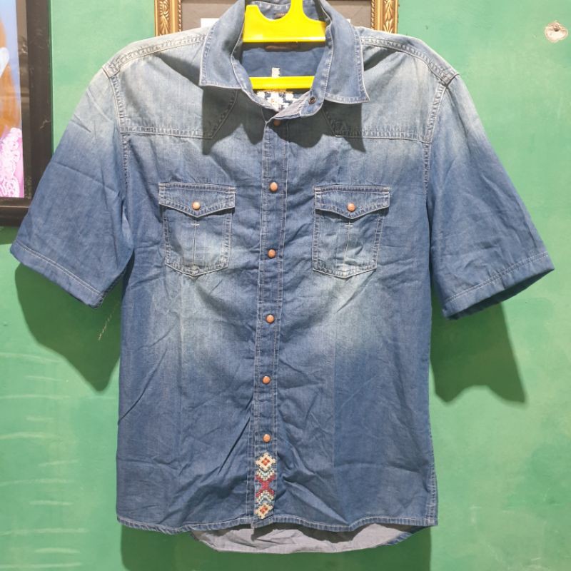 kemeja navajo zara denim