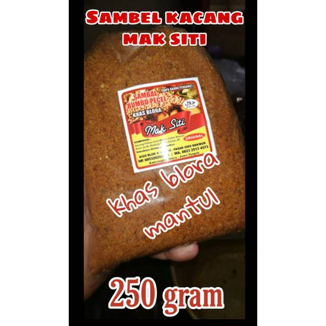 

Sambel Pecel Sambel Kacang Khas Blora
