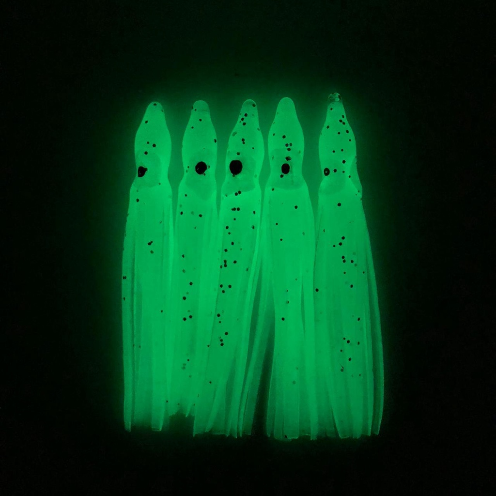 Skirt Cumi Karet Octopus Luminous Silikon Gurita Fosvor 7 cm GID