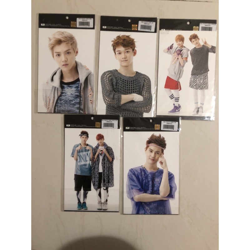 EXO OFFICIAL SM Pop-up store growl photocard set (2 sheets) photo card pc postcard