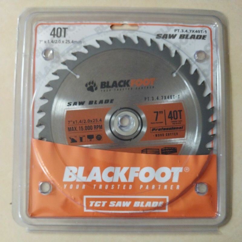 Mata Gergaji Bundar Circular Saw Blade Ryu 7Inch x 40T BLACKFOOT