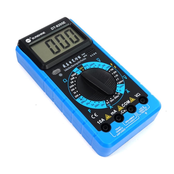 Multimeter NCV Sunshine DT9205E Multitester Digital DT-9205E Tester Besar DT 9205E Avometer