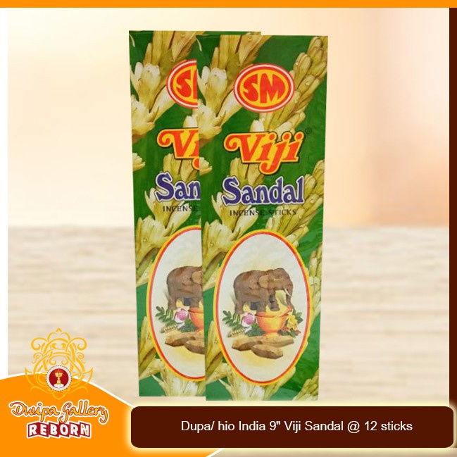 Dupa Hio Wangi Aromaterapi India Viji Sandal Lusinan @12 stick/pack