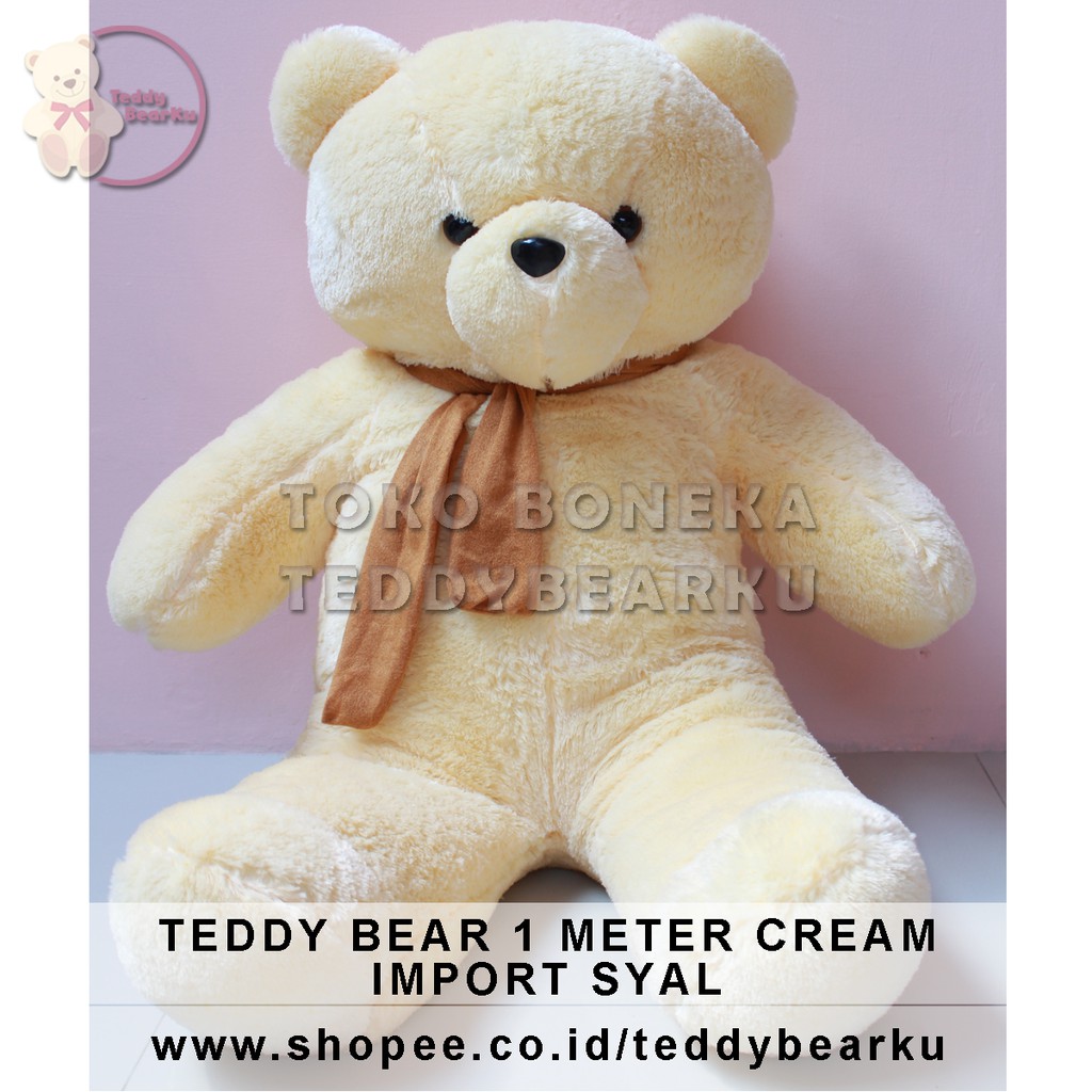 TERMURAH! Fullrasfur Boneka Beruang Teddy Bear Jumbo Super Besar Super Jumbo 1M 100CM 1METER BIG SIZE