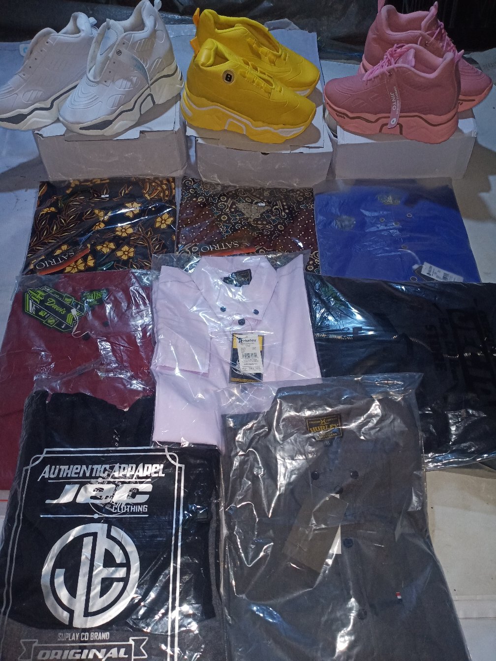 Kemeja Batik Pria Lengan Pendek Size M L Xl Xxl Katun Prima Casual Formal Non Formal Seragam Kantor