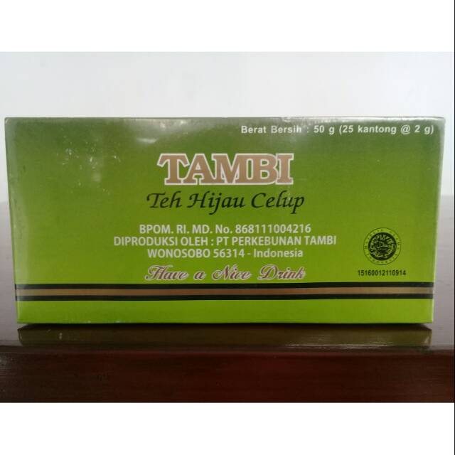 

Teh Tambi_Teh Celup Hijau 50gr (isi 25 kantong @2gr)