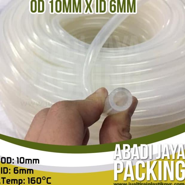 

selang silikon (silicone tube od 10mm x id 6mm)