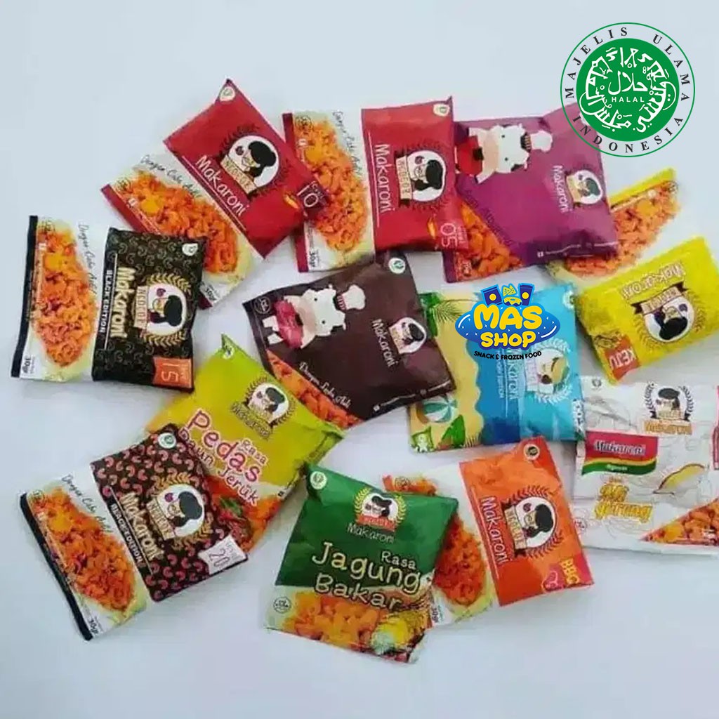 

[ ninagrosir] Free buble wrap [GROSIR]Ngocor Cemilan Instan MAKARONI NGOCOR 30gr BASRENG NGOCOR makaroni bantet HALAL!!!