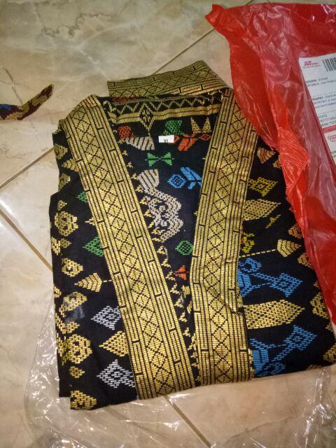Qnunbatik Sarimbit/couple Batik Rok N Blus Santika Prodo Pendek Hitam